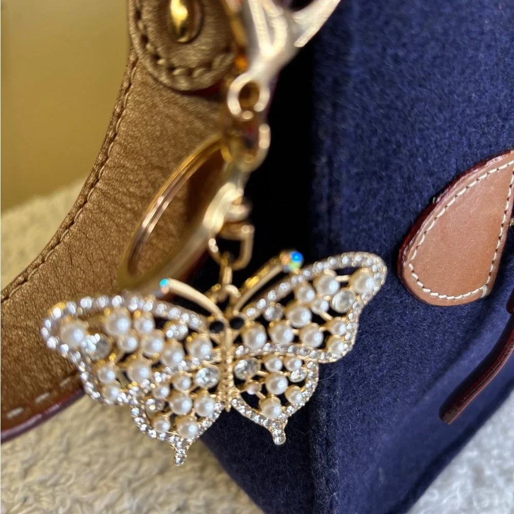 Kate Spade Navy and Brown Shoulder Bag
